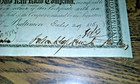 1867 Johns Hopkins Signed B o Railroad Stock Certificate  Stamp Hospital Founder