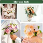 Paxcoo Floral Arrangement Kit With Green Floral Tape  Wire   Boutonniere Pins