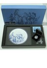 2010 Australia Sydney Cove Medallion With Wedgwood Plate Silver Coin Set