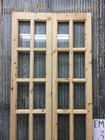 French Double Door  36x96  8 Pane Glass European Styled Door Em34
