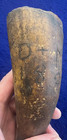 Scrimshaw 1827 Powder Cow Horn Like Cup Engraved Scalloped Edge Clip Antique