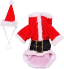Santa Clause Dog Costume With Hat Size Xl Christmas Parade Holiday Rubies New