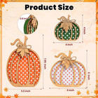 Fall Decorations For Home  3-piece Wooden Pumpkin Fall Decor  Rustic Farmhouse I