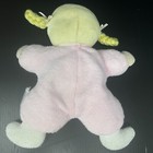 Carters Pink Terry Cloth My First Doll Plush Rattle Blonde Blue Eyes Lovey Stain