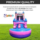 Inflatable Water Slide With Blower 15ft Commercial Pink Kids Unicorn Splash Pool