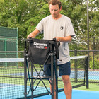 Gamma Sports Ez Travel Cart 150  Tennis   Pickleball Hopper  Portable Compact