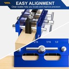 Beaiguna Self Centering Dowel Jig Kit  Drill Guide Block For Blue