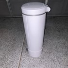 Munchkin Diaper Pail White With Foot Pedal And Orange Bag System