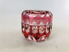Y6648 Natume Crystal Caddy Container Signed Box Japan Tea Ceremony Antique Case