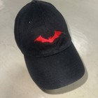 The Batman 2022 Promotional Red Black Baseball Dc Comics Dad Hat Cap Red Logo