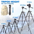 74  Dslr Tripod For Sony nikon canon phone Holder wireless Remote  Max6kg Load