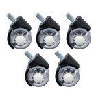 2 Inch Heavy Duty Office Chair Caster Rubber 360   Swivel Wheels Replacement Set