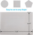 4 Pack - 304 Stainless Steel Woven Wire Mesh Screen  Air Vent Mesh  11 8    X 8 27