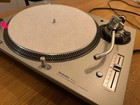 Technics Sl-1200mk3d Silver With Dust Cover Direct Drive Dj Turntable Tested