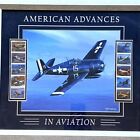F6f Hellcat Fighter Plane Framed Print And Stamps American Advances In Aviation