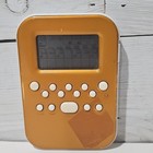 Radica Lighted Screen Solitaire Electronic Handheld Game Yellow White 2008 Works