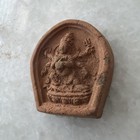 Antique Mongolian Tibetan Buddhist Clay Tsa Tsa