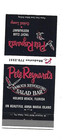 Pete Reynolds Yacht Club - Holmes Beach  Fl    Matchcover    Anna Maria Island