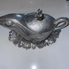 Arthur Court Bunny Rabbit Gravy Boat On Lettuce Tray Vintage 1986
