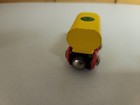 Brio Wooden Railway Train Cargo Car   Yellow Magnetic Cargo Vg Condition