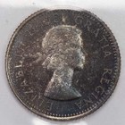 Canada 1954 10 Cents Dime Silver Coin - Iccs Proof-like Pl-66