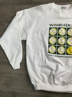 Vintage Wimbledon The Championships Sweatshirt Sz L Tennis Embroidered 80s 90s