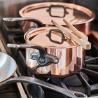 Mauviel M heritage M 150 Ci Copper Saute Pan With Cast Iron Handle  1 8-qt