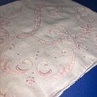 Vtg  Hand Embroidered Monogram Or Letter L Handkerchief