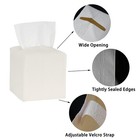 Tissue Box Cover 2-pack  Square Tissue Holder With Bottom Belt  Modern Tissue