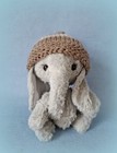 Teddy Bear Elephant  Viscose  Hand Made Ooak Artist  happy   Teddy Bear Orphans