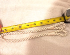 4  Ivory  Rope Thick Cord Curtain Tie Backs With Tassles 12 Inches