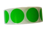 1  Round Green Color Coded Circular Inventory Dots Labels Stickers 1000