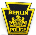Vintage Berlin Pennsylvania Pa Police Department Jacket Patch First Responder