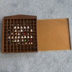 Vintage Thimbles Wooden Display Case With 55 Thimbles