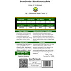Bean Seeds - Kentucky Blue  Non-gmo  Heirloom Vegetable Garden Seeds