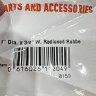 Dynabrade Dynafile Ii 11204 Contact Arm Assembly 1  Dia X 3 8  W Radiused Rubber