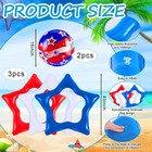 Relaxgiant 5 Pcs Patriotic Inflatable Pool 40   Classic Independence Color
