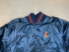 Vintage Anheuser Busch Satin Bomber Jacket Mens S Snap Button 90s Usa Patch Beer