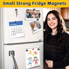 16pcs Black Small Strong Fridge Magnets Refrigerator Magnet  Magnets For Whitebo