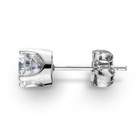  25 - 1 00 Ct Single Round Cut Diamond Stud Earring In 14k White Or Yellow Gold