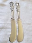 Reed   Barton Francis I Sterling Silver Solid Butter Knives 65 Gr  5 3 4  Long 