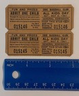 Erie Baseball Club Tickets All Kids Day 1961 Erie  Pa Collectible