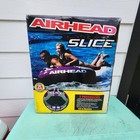 Airhead Ahssl-22 Slice 2 Person Inflatable Towable Tube Blue Boat Outdoor Water