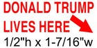 Donald Trump Lives Here - Trodat 4911 Self Inking Rubber Stamp - Red Ink