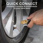 2-pack Brass Tire Air Chuck  Locking Quick Connect Inflator Hose Adapter  No Lea