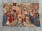 Vintage French Tapestry Wall Hanging 2x3 Ft Pictorial Woven Wall Art  European