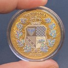 2019 Germania Mint Allegories 1oz Silver Coin      Funky Holo Gilded Box   Coa