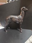 Vintage Large Greyhound Whippet Sculpture Made Of A Durable Resin bronze Like