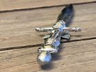Vintage Sword Letter Opener Dagger Metal  domine  Dirige Nos  - Lord  Guide