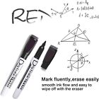 Magnetic Dry Erase Markers With Eraser Low Odor Fine Tip Whiteboard Pens Pack
